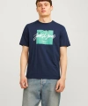 Jack & Jones Erkek Baskılı Tişört