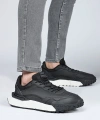 Jump Siyah - Beyaz Erkek Sneaker Günlük Spor Ayakkabı