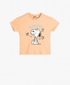 Koton Snoopy Tişört Lisanslı Kısa Kollu Bisiklet Yaka Pamuklu