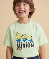 LC Waikiki Bisiklet Yaka Minions Baskılı Erkek Çocuk Tişört