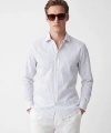 LC Waikiki Erkek Mavi Slim Fit Çizgili Gömlek