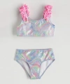 LC Waikiki Karışık Desenli Fırfır Detaylı Kız Çocuk Bikini