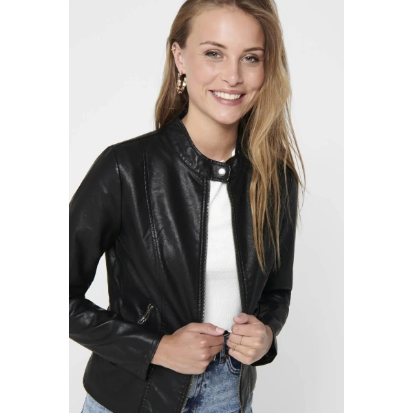 ONLY Onlmelısa Faux Leather Jacket Cc Otw Kadın Ceket 15205626