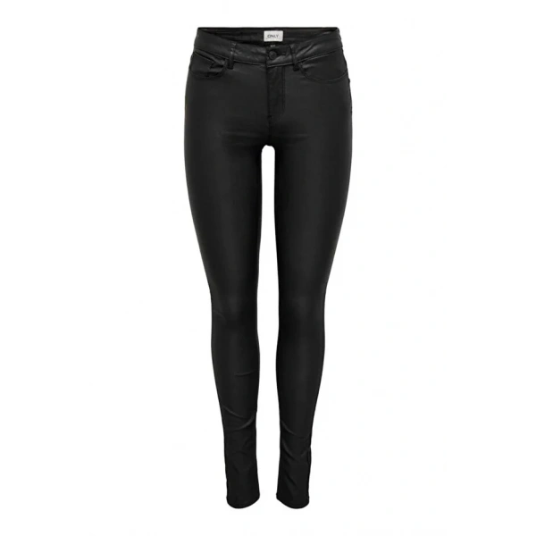 ONLANNE K MID WAIST COATED PNT NOOS Suni Deri Kadın Pantalon