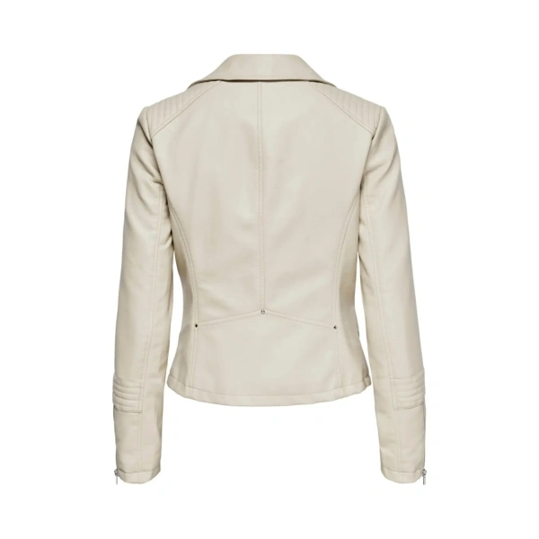 ONLY 15153079 Onlgemma Faux Leather Bıker Otw Noos Kadın Deri Mont