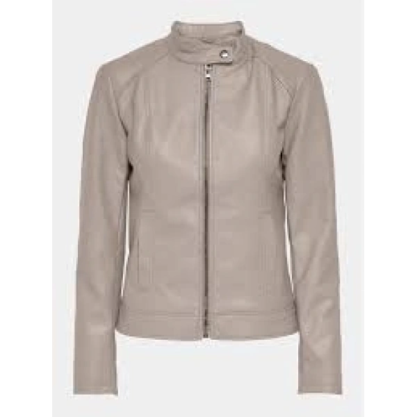 ONLY Kadın Yüksek Yaka Suni Deri Ceket - 15241382