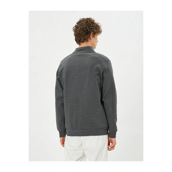 KOTON Erkek Sweatshirt Fermuarlı