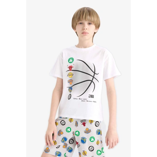 DEFACTO Erkek Çocuk %100 Pamuklu Beli Lastikli Pijama Takımı
