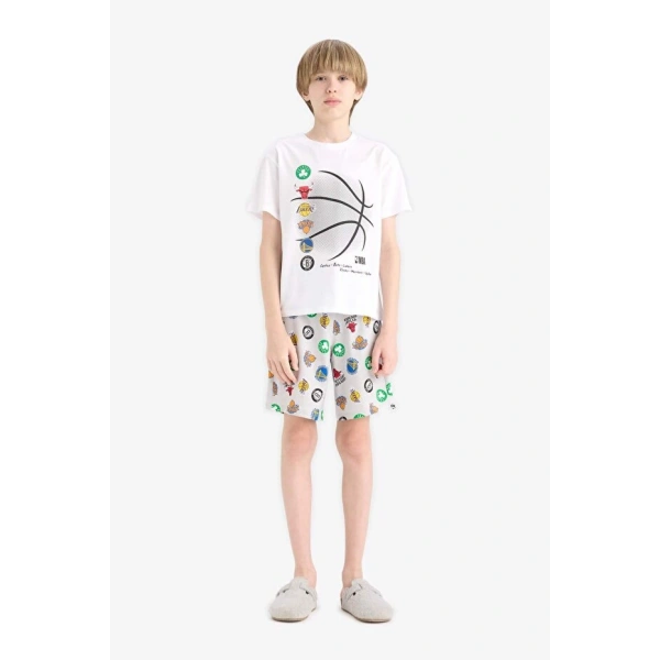 DEFACTO Erkek Çocuk %100 Pamuklu Beli Lastikli Pijama Takımı