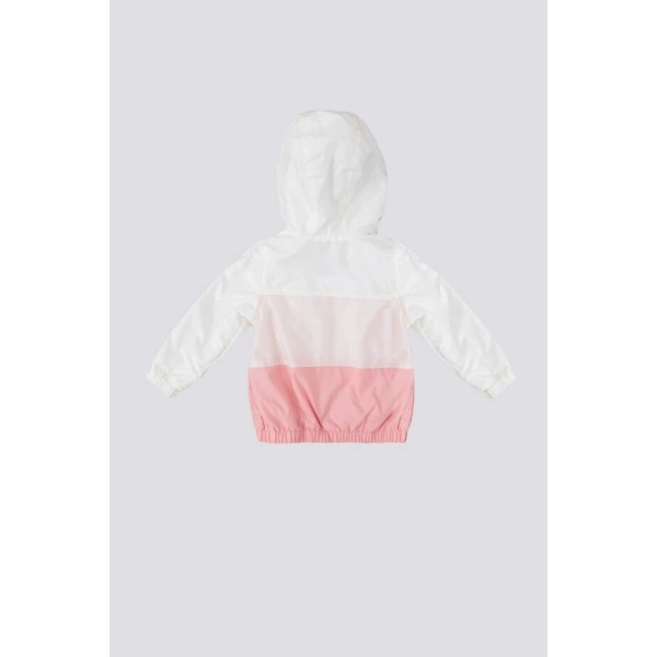 Pink Krem Kız Bebek Yağmurluk