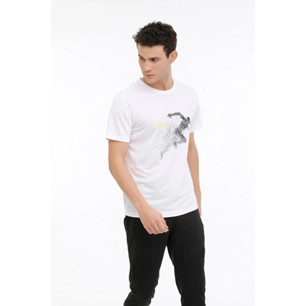KİNETİX Beyaz Erkek Kısa Kol T-Shirt