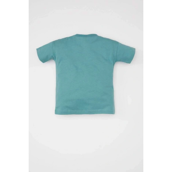 DEFACTO Erkek Bebek Bisiklet Yaka Kısa Kollu T-shirt