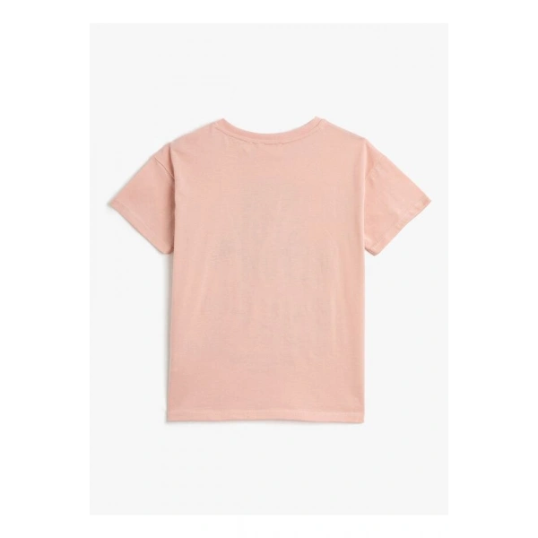 KOTON Baskılı Pembe Erkek Çocuk T-Shirt