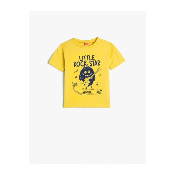 KOTON Erkek Bebek Canavar Baskılı T-shirt