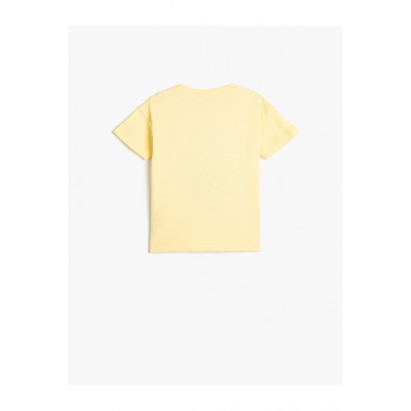 KOTON Erkek Bebek Kısa Kollu Bisiklet Yaka Pamuklu T-shirt