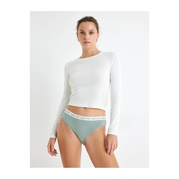 KOTON Brief Külot Baskı Detaylı Standart Bel