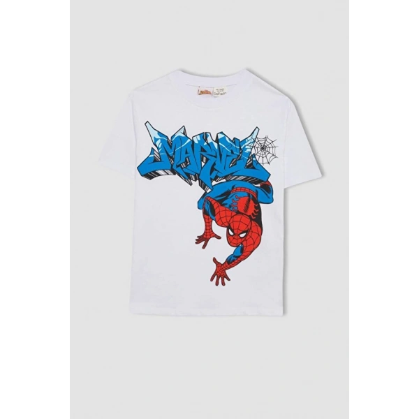 DEFACTO Erkek Çocuk Bisiklet Yaka Kısa Kollu T-shirt