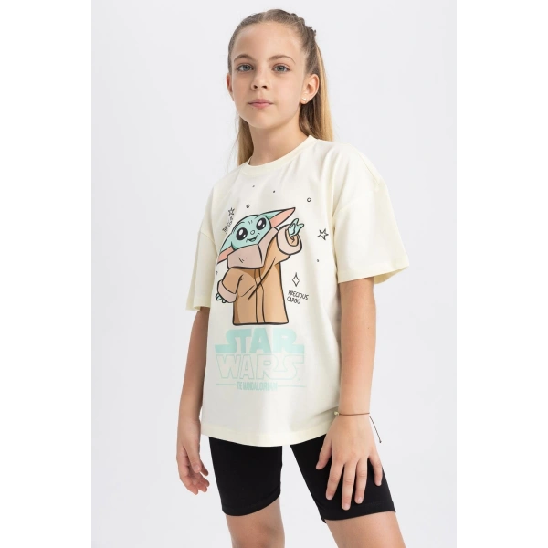 DEFACTO Kız Çocuk Baskılı T-shirt