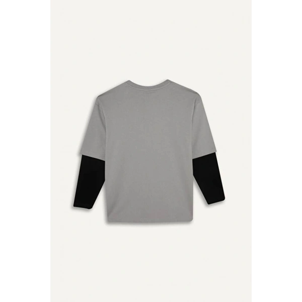 DEFACTO Erkek Çocuk Baskılı Sweatshirt