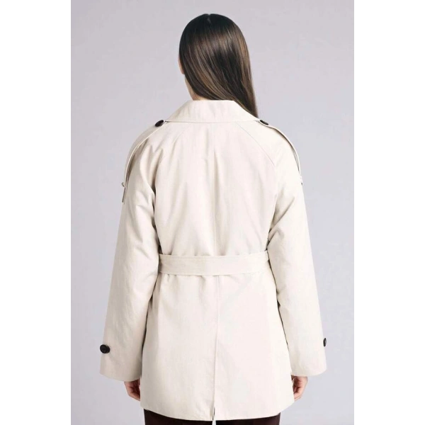 DEFACTO Kadın Regular Fıt Twill Trençkot
