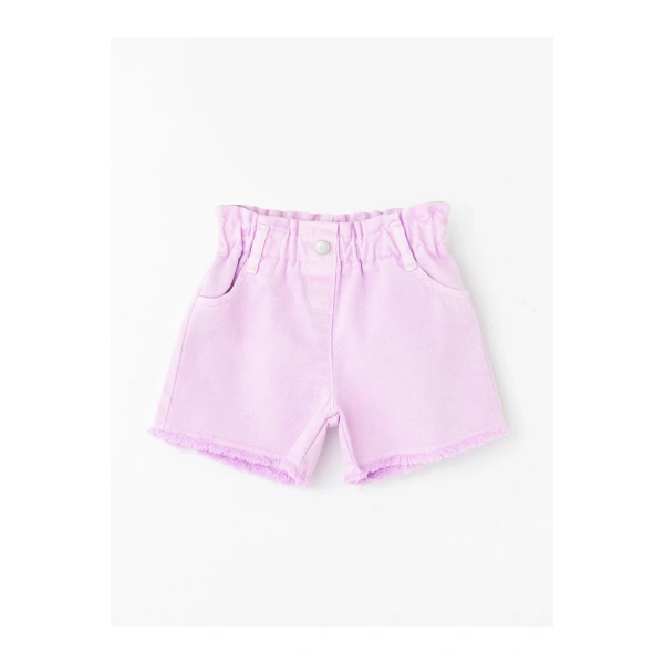 LC Waikiki Kız Bebek Beli Lastikli Basic Şort