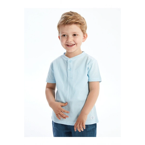 LC Waikiki Erkek Bebek Hakim Yaka Kısa Kollu Basic Tişört