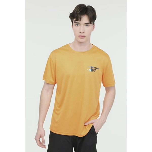 KİNETİX Erkek Turuncu Kısa Kol Sporcu T-Shirt