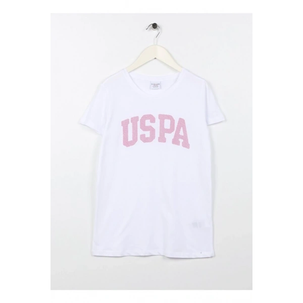 Kız Çocuk Baskılı Beyaz T-shirt