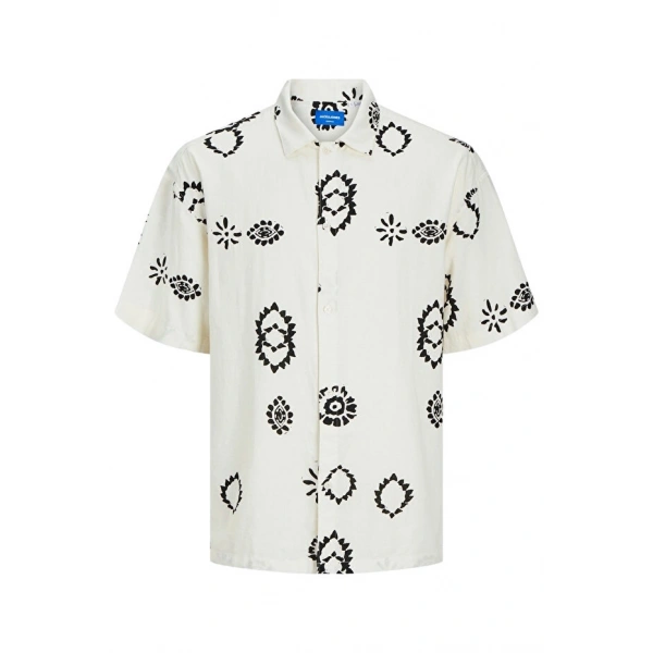 JACK & JONES Erkek Desenli Oversize Gömlek
