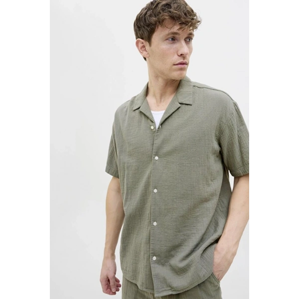 Jack & Jones Erkek Rahat Kalıp Kısa Kollu Gömlek