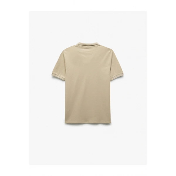KOTON Erkek Pamuklu Kısa Kollu Pike Kumaş Polo Yaka Slim Fit Tişört