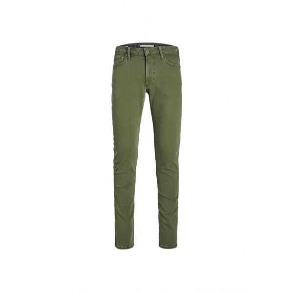 Jack & Jones Düşük Bel Slim Fit Yeşil Erkek Denim Pantolon