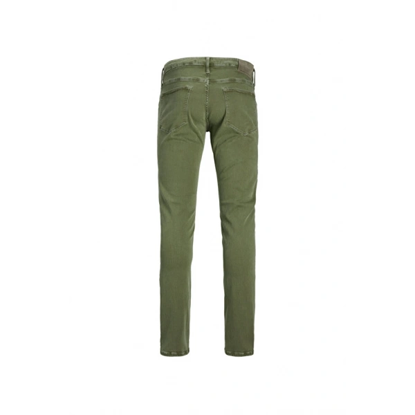 Jack & Jones Düşük Bel Slim Fit Yeşil Erkek Denim Pantolon