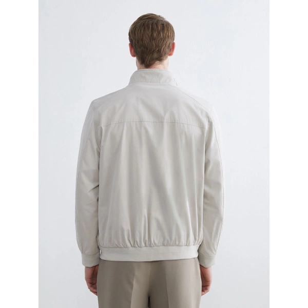 LC Waikiki Erkek Classic Bej Dik Yaka Ceket