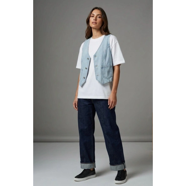 TWİSTER Jeans Kadın Jean Yelek