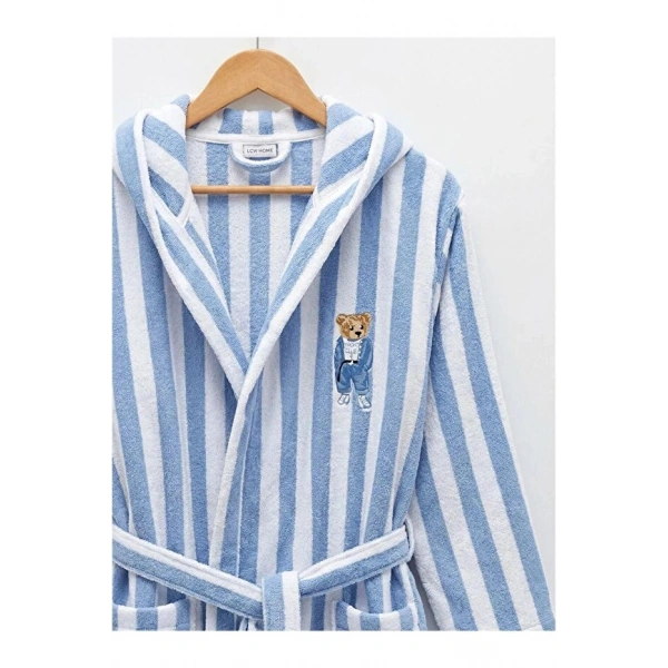 LC Waikiki Karışık Ayı Teddy Nakışlı Erkek Bornoz