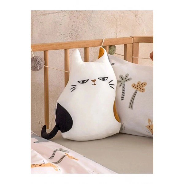 LC Waikiki  Karışık Kedi Figürlü Pelüş Bebek Kırlent 35 Cm