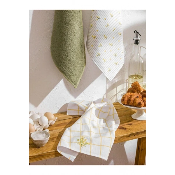 LC Waikiki Karışık Baskılı Kurulama Bezi 3 lü 40x50 Cm