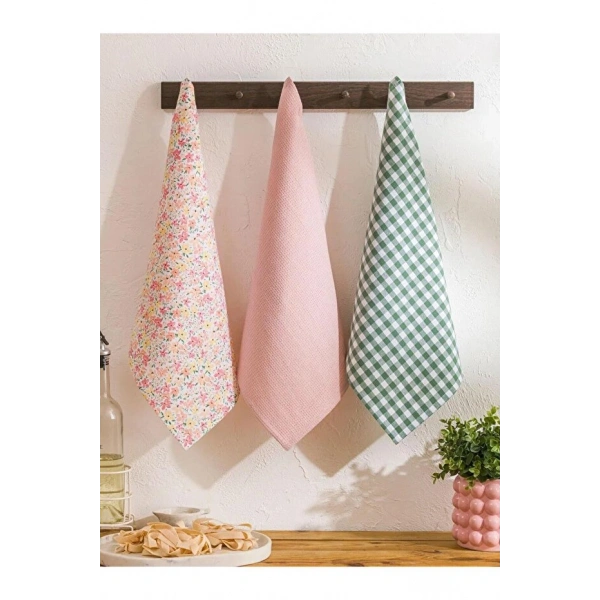 LC Waikiki Karışık Baskılı Kurulama Bezi 3 lü 40x50 Cm