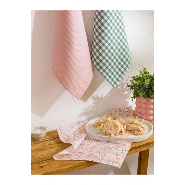 LC Waikiki Karışık Baskılı Kurulama Bezi 3 lü 40x50 Cm