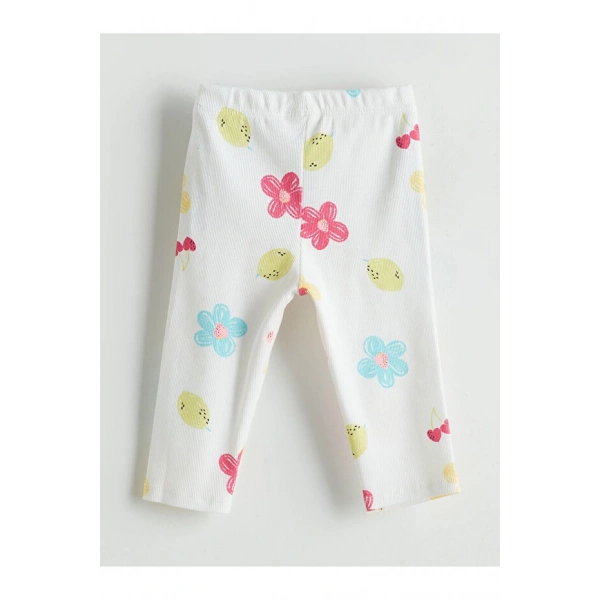 LC Waikiki Kız Çocuk Beli Lastikli Çiçekli