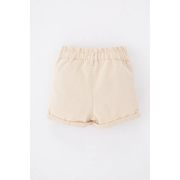 Defacto Kız Bebek Comfort Fit Gabardin Şort
