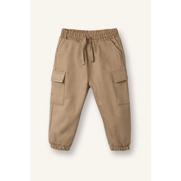 Defacto Erkek Bebek %100 Pamuk Kargo Fit Jogger Paça Pantolon