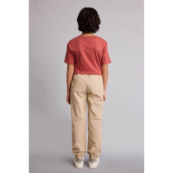 Defacto Erkek Çocuk Jogger Fıt Bej Pantolon