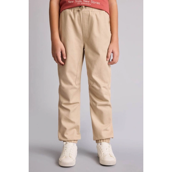 Defacto Erkek Çocuk Jogger Fıt Bej Pantolon