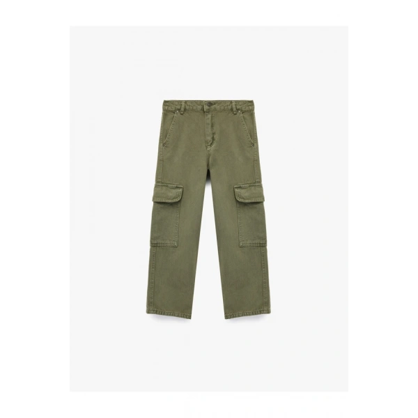 Koton Çocuk Cep Detaylı Loose Fit Pamuklu Kargo Pantolon