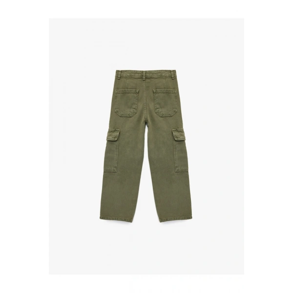 Koton Çocuk Cep Detaylı Loose Fit Pamuklu Kargo Pantolon