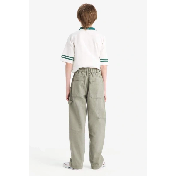 Defacto Erkek Çocuk Wide Leg Standart Paça Gabardin Pantolon
