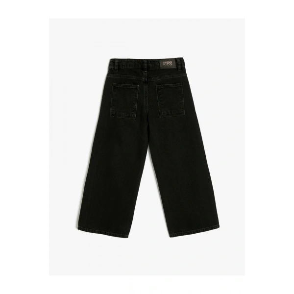 Koton Kız Çocuk Pamuklu Kot Pantolon - Wide Leg