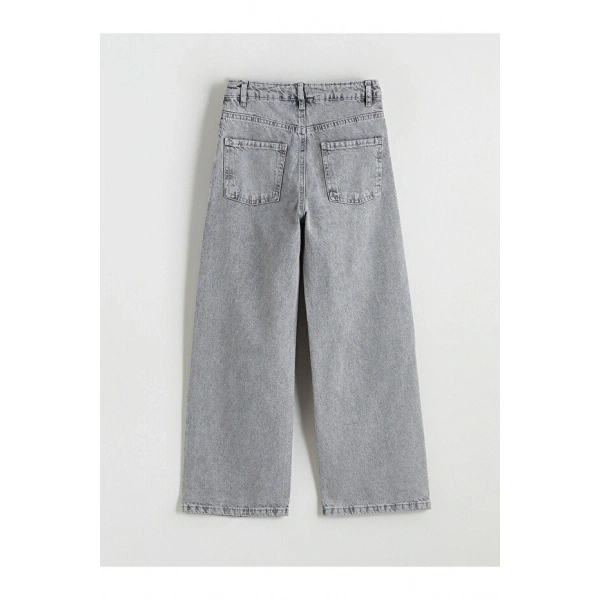 LC Waikiki Kız Çocuk Karışık Wideleg Taşlı Jean Pantolon